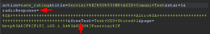 Vulnerable parameters